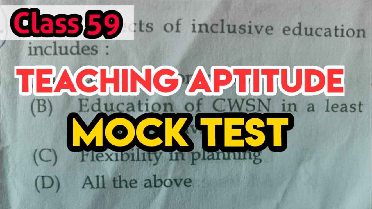 Teaching Aptitude Mock Test | K TET Psychology