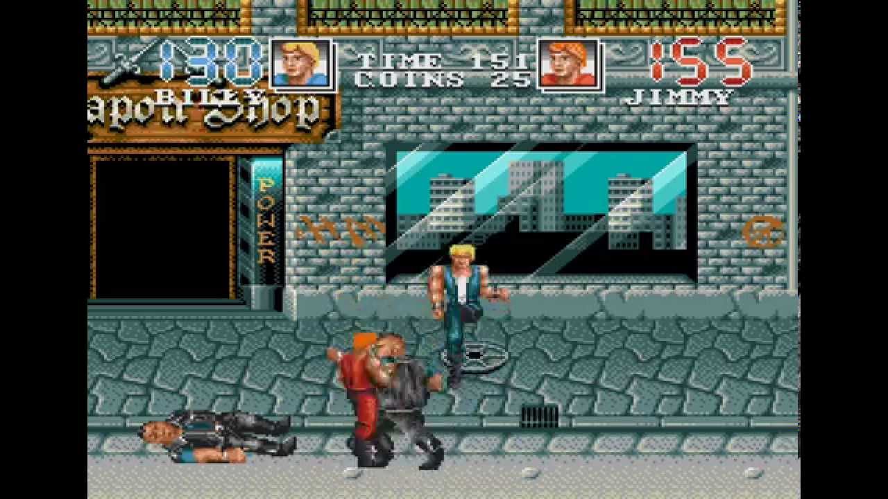 Double Dragon 3: The Arcade Game 2 player Sega Genesis 60fps