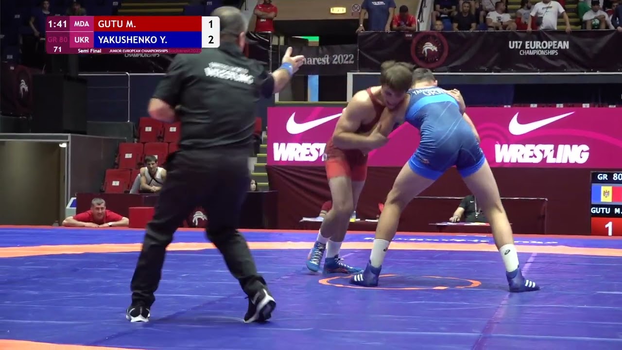 1/2 GR - 80 kg: M. GUTU (MDA) v. Y. YAKUSHENKO (UKR)