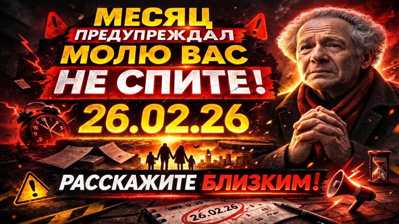 МЕССИНГ ПРЕДУПРЕЖДАЛ: НЕ СПИТЕ В НОЧЬ НА 26 ФЕВРАЛЯ! ИНАЧЕ БУДЕТ ПОЗДНО!