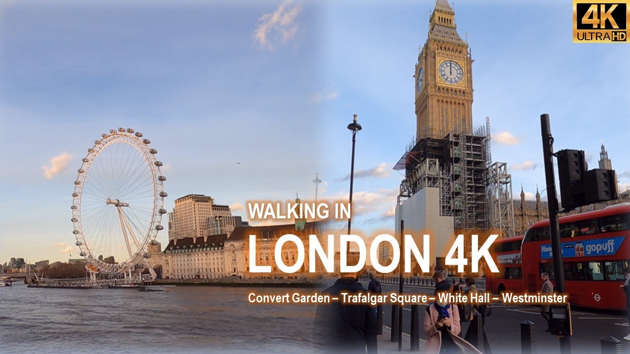 Walking in London | Convert Garden | Trafalgar Square | White Hall | Westminster