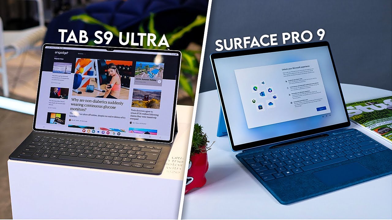 Samsung Galaxy Tab S9 Ultra VS Surface Pro 9 - Which is Better?
