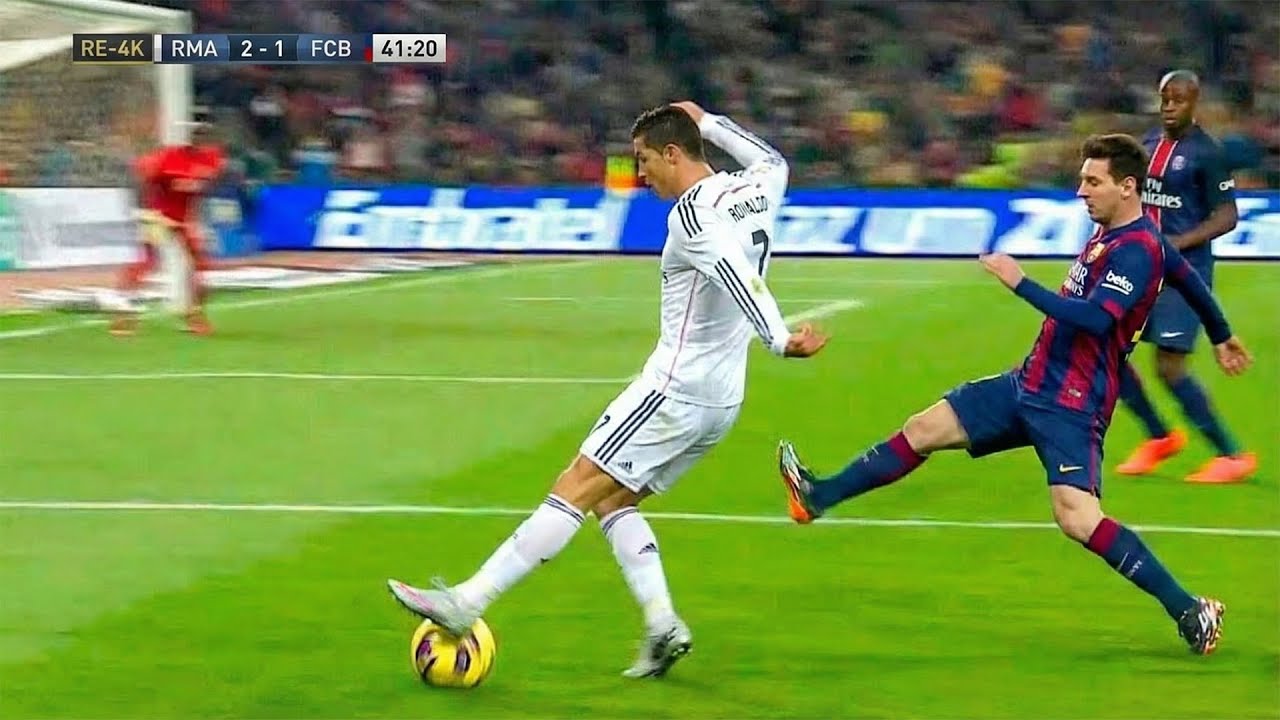 IMPOTENCIA TOTAL - CRISTIANO RONALDO HUMILLADO POR EL BARCELONA DE MESSI