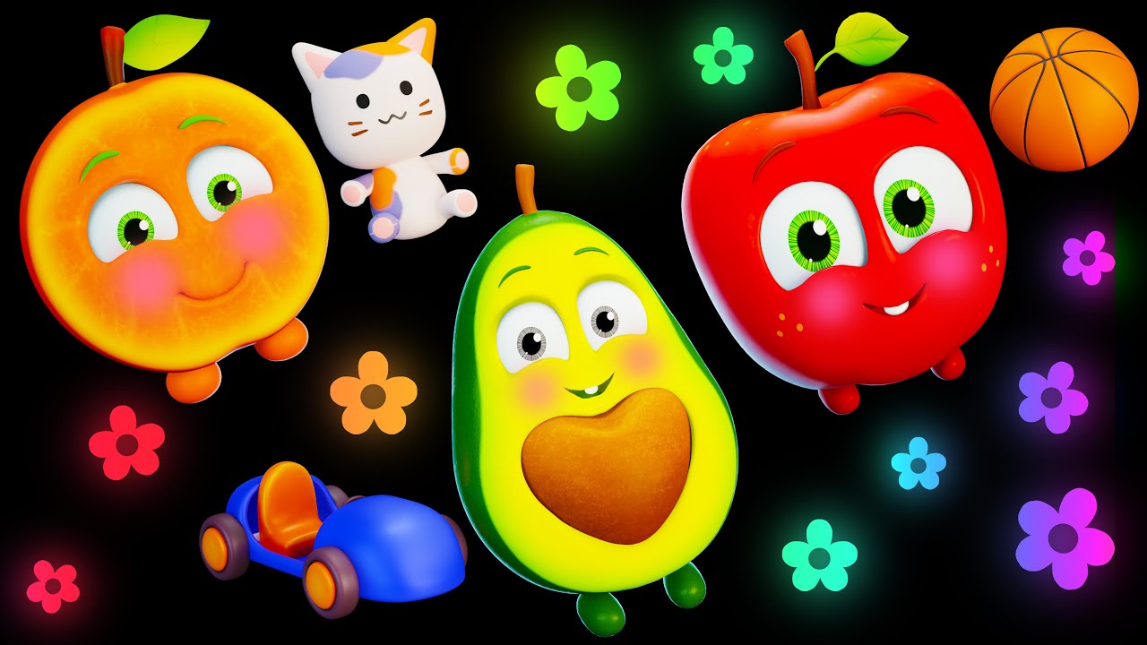 🌈 Playground Fun with Funky Fruits | Baby Sensory Animation + More Dance Videos 🎶🍉