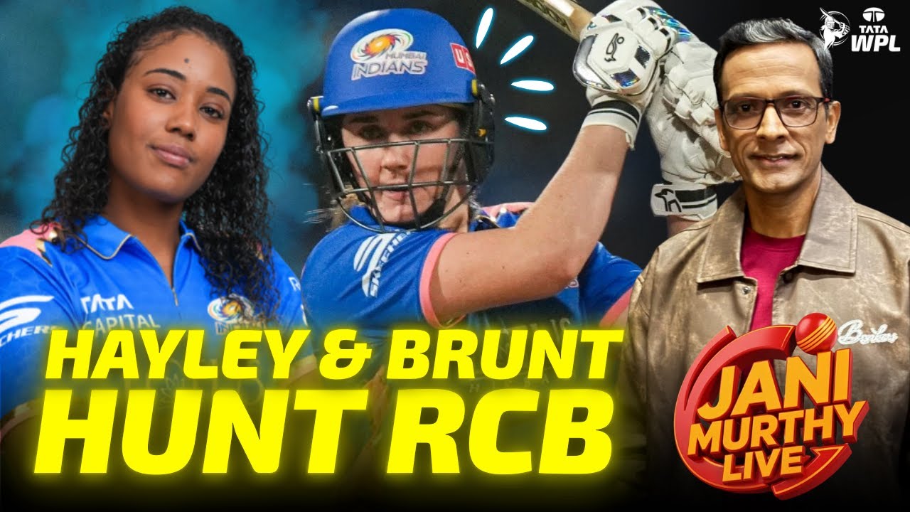 Hayley & Brunt hunt RCB | Tata WPL 2026 | Live with Jani🔴