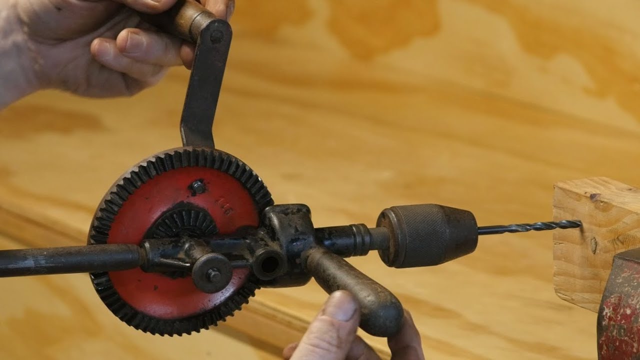 Using a Vintage Breast Plate Drill