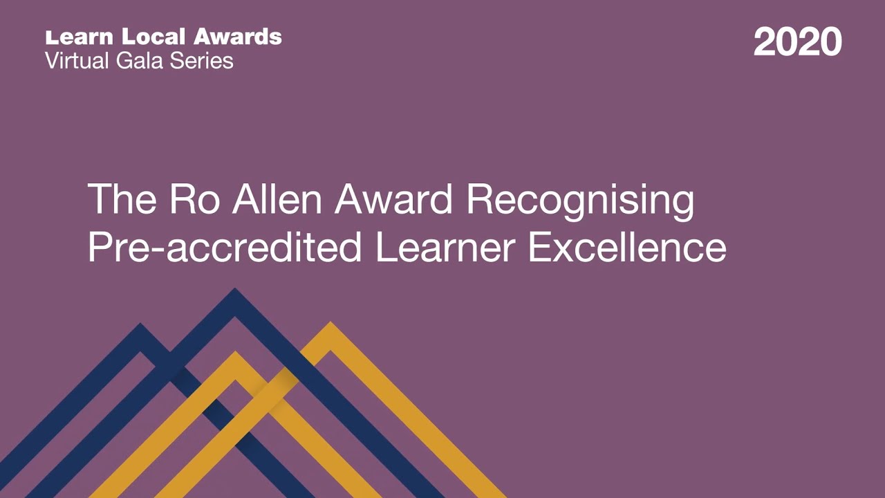 Winner Announcement - 2020 Learn Local Ro Allen Award