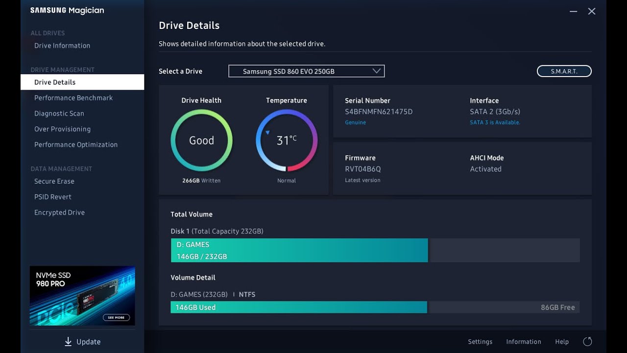 How to update Samsung SSD Firmware | Samsung Magician 2021