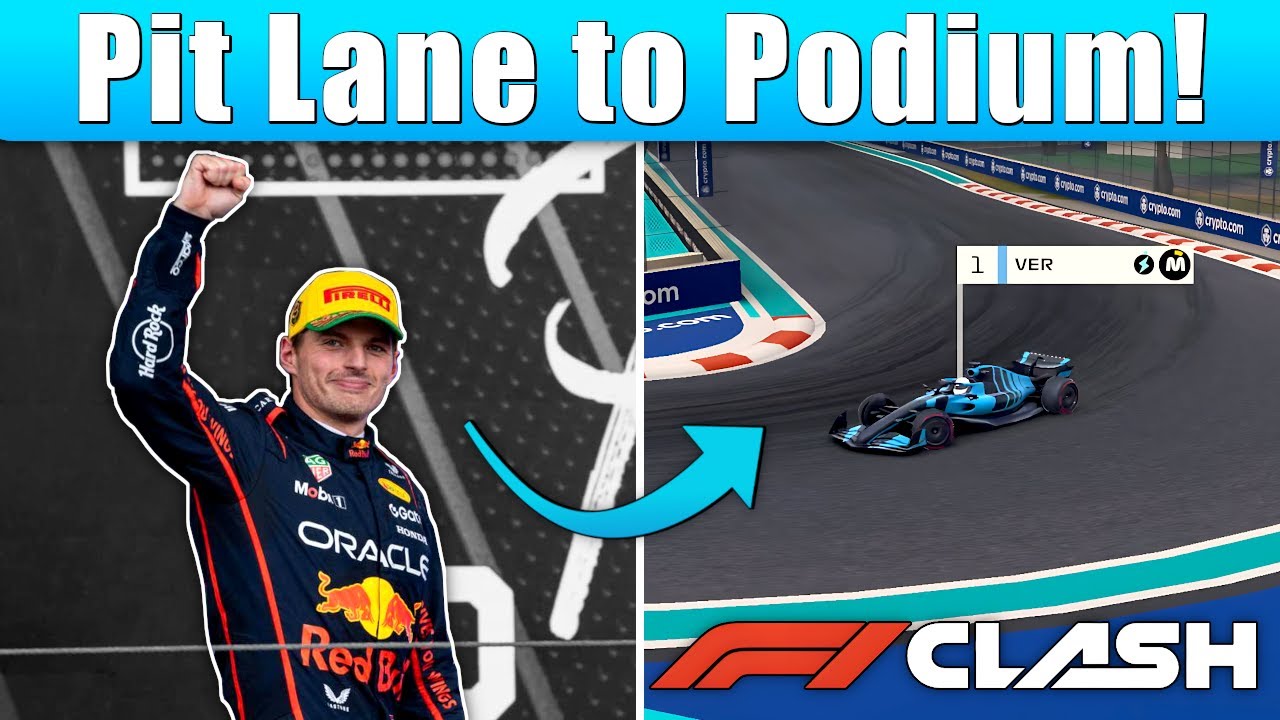Могу ли я воссоздать путь Макса Ферстаппена по пит-лейну к подиуму в F1 Clash!?