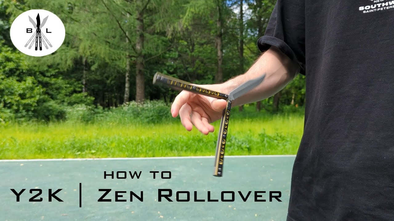 Y2K / ZenRollover - Обучение лёгкому трюку на ноже бабочке для Новичков | How to Y2K / ZenRollover