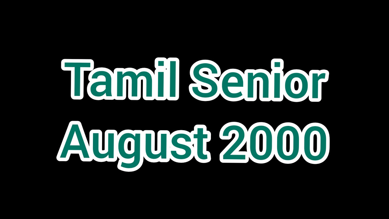 Shorthand Tamil Senior -- August 2000 -- 90 wpm