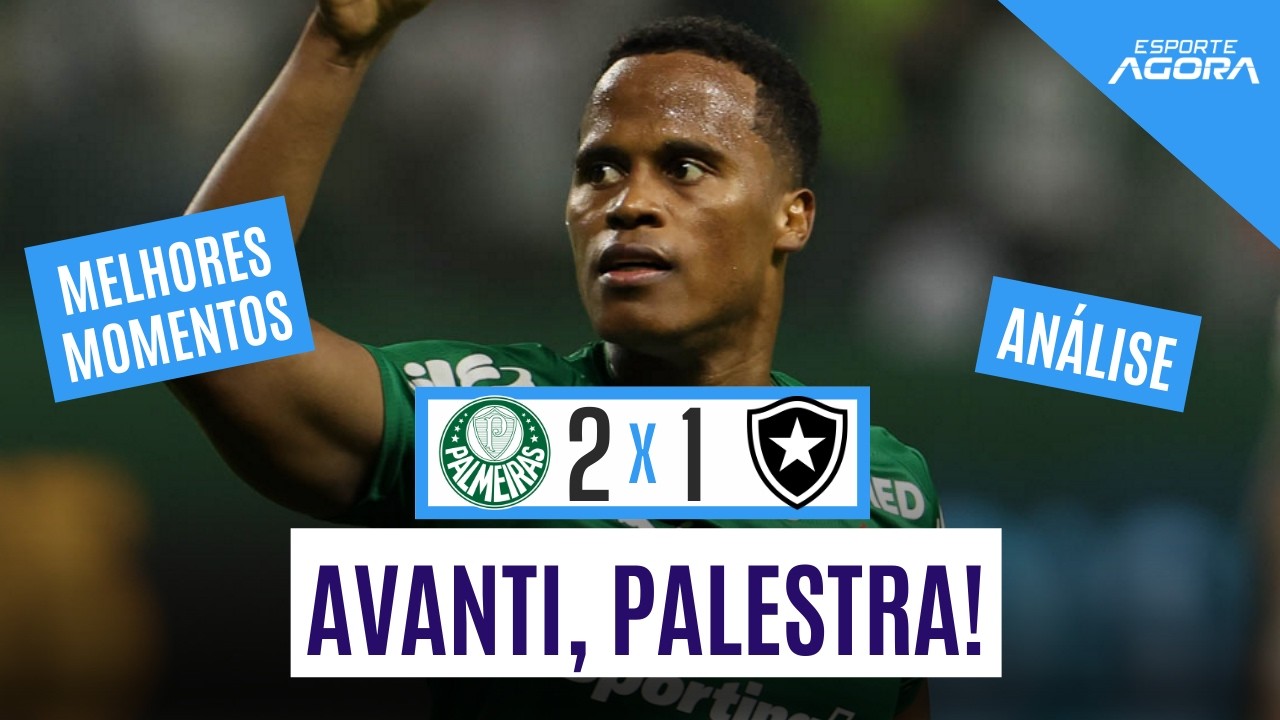 PALMEIRAS VENCE O BOTAFOGO DENTRO DE CASA E ASSUME A LIDERANÇA DO BRASILEIRÃO! | MELHORES MOMENTOS