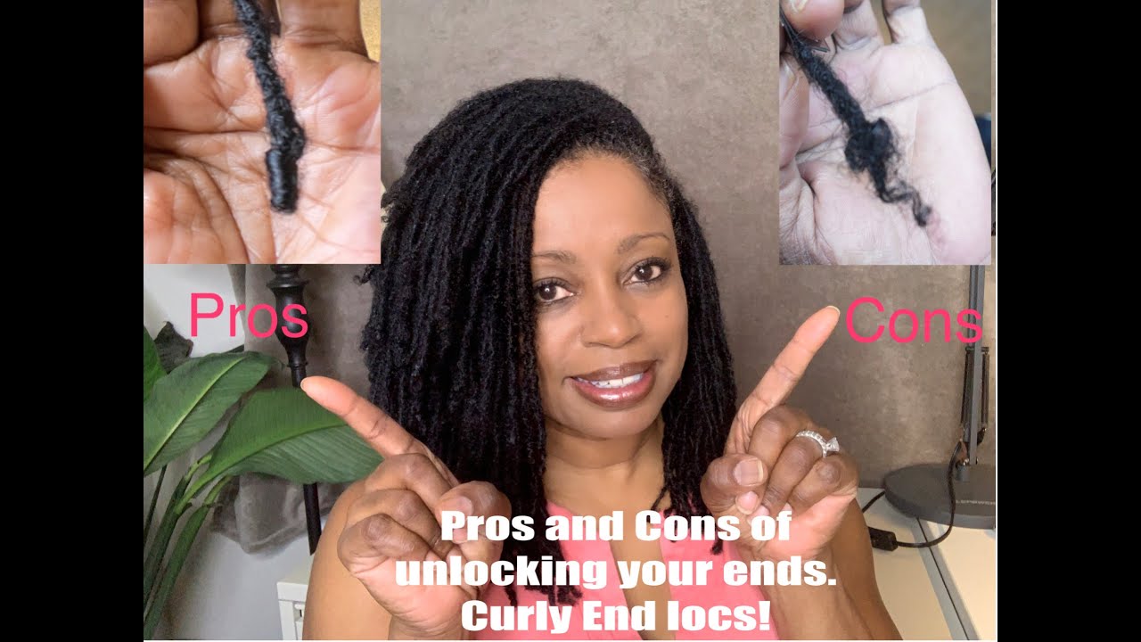 The Pros and Cons of keeping loose ends on your locs! Curly end locs.