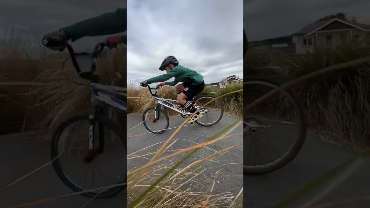 Bmx ing at the pump track 