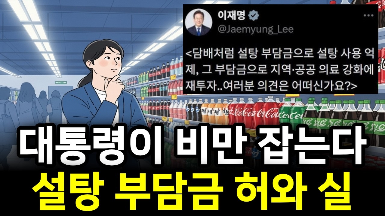 이재명 대통령이 비만을 잡기 위해 나선 설탕 부담금 | 해외 사례 모두 분석, 설탕 부담금의 허와 실은?