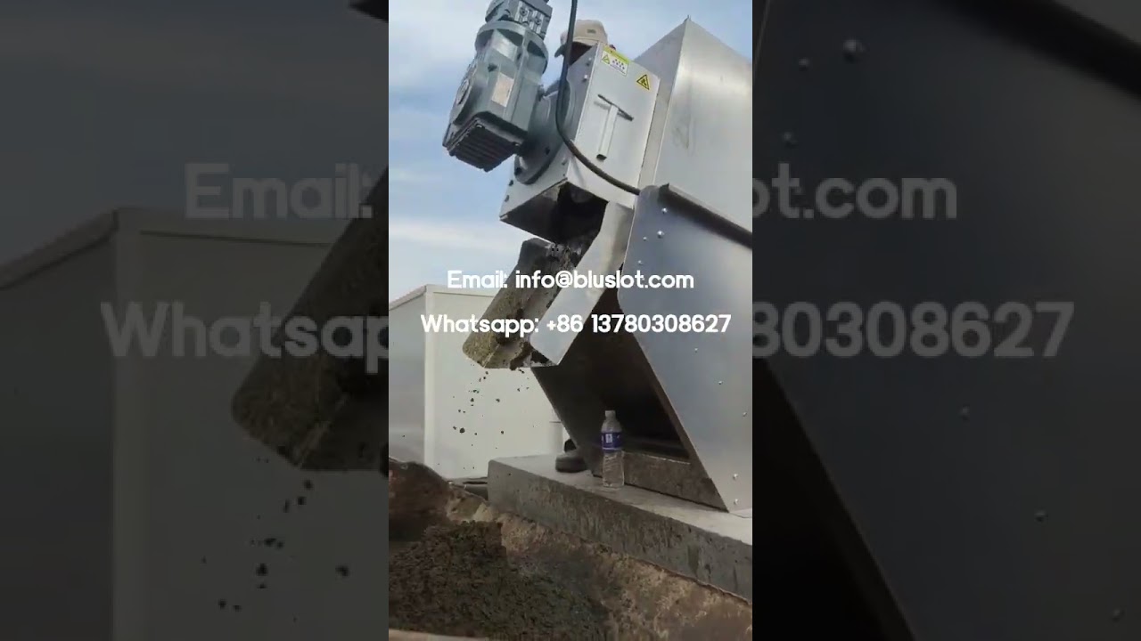 Industrial Sludge Dewatering Equipment For Pulp And Paper Mill Wastewater - Screw Press Dewatering