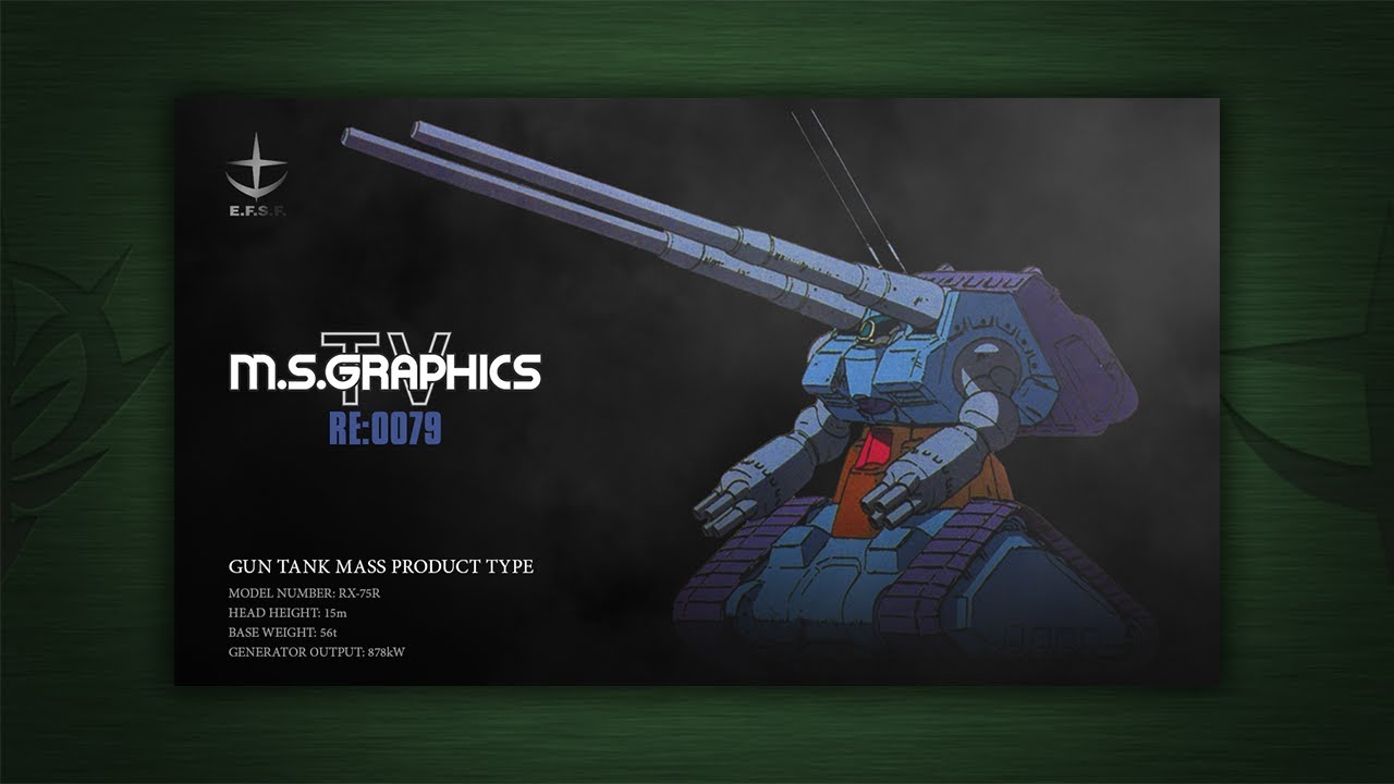 [MSG-TV]RX-75R 量産型ガンタンク #ガンタンクの日
