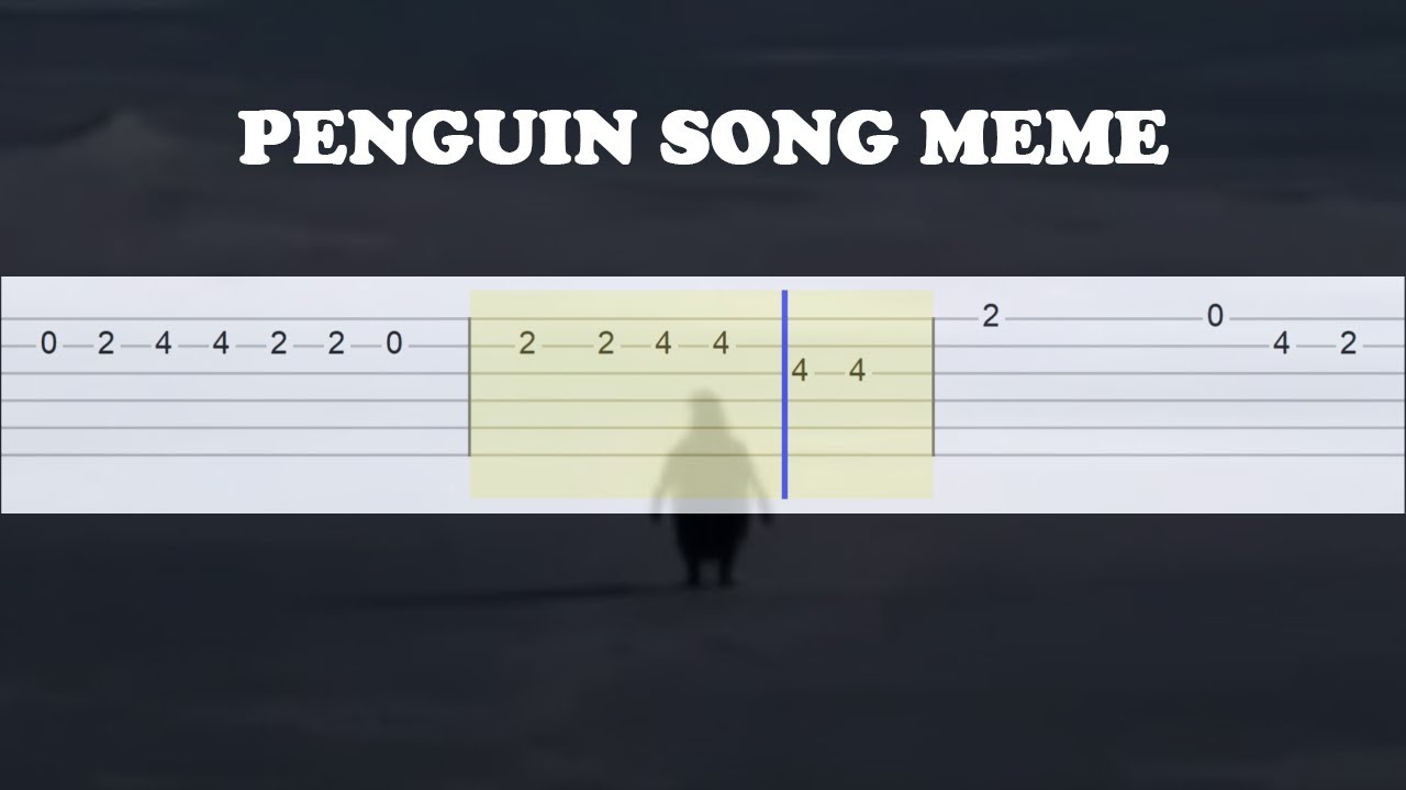 Viral Penguin Song - L’Amour Toujours Gigi D’Agostino (Easy Guitar Tabs Tutorial)