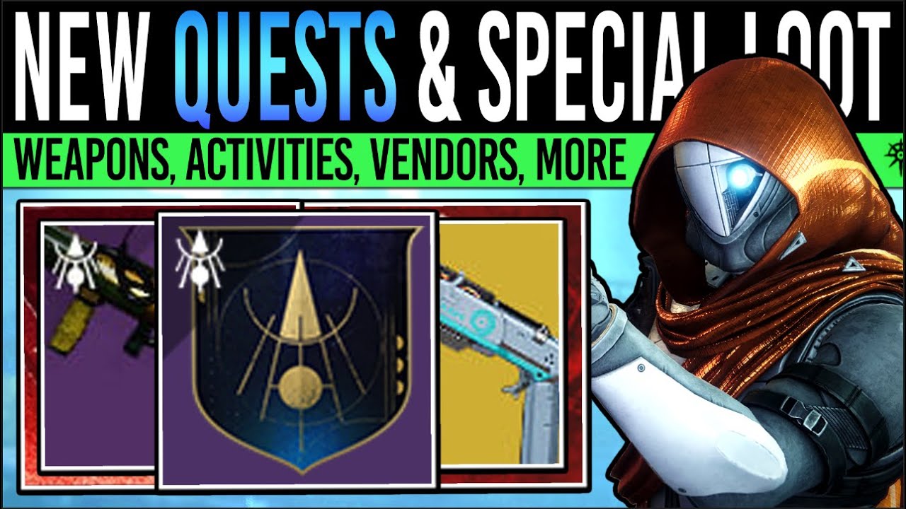Destiny 2: NEW RITE WEAPONS & NINE QUESTS! Emissary REFRESH, Special Loot, Update, Exotics (13 May)