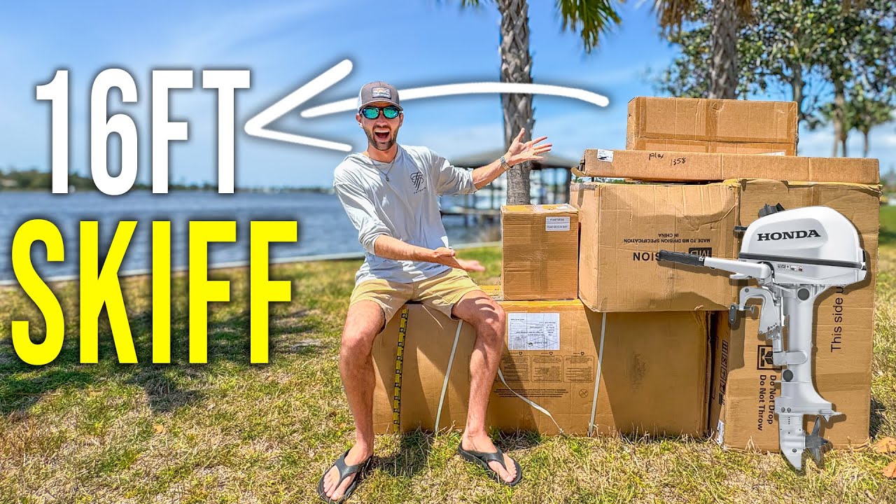 Unboxing INSANE $5,000 Fishing Boat (Fits in a Car)