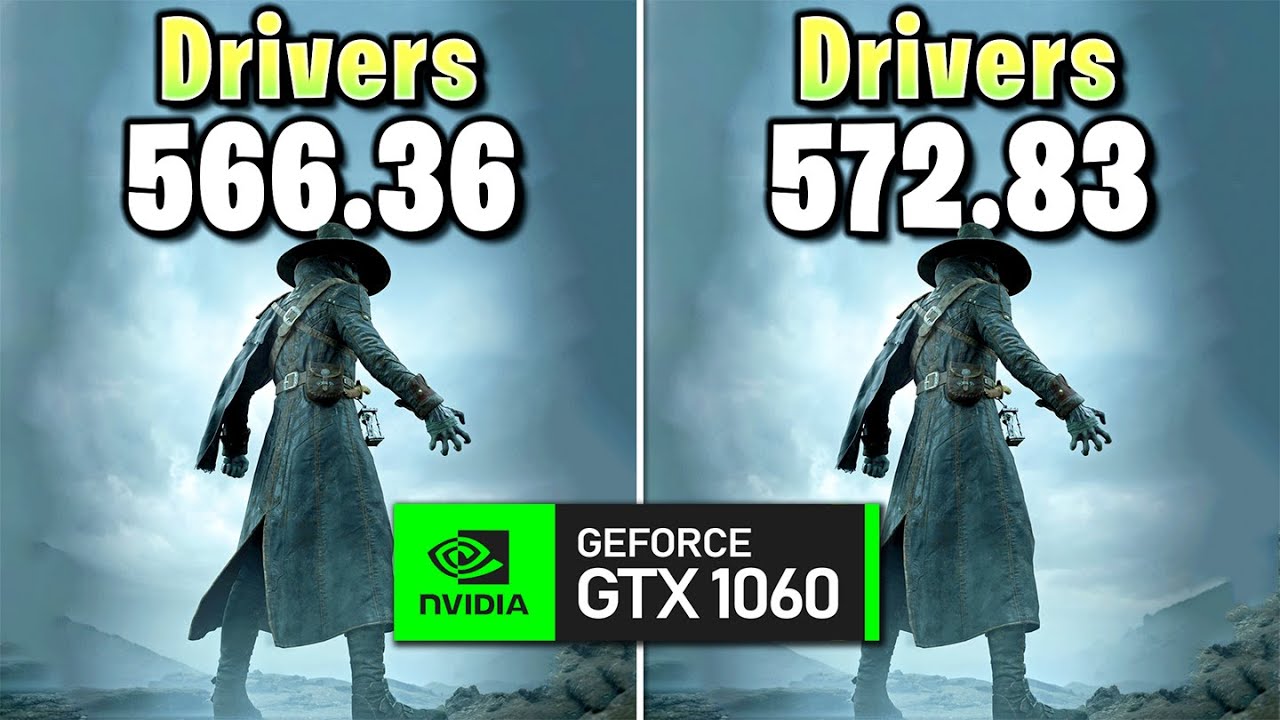 Nvidia Drivers 566.36 vs 572.83 - GTX 1060 6GB