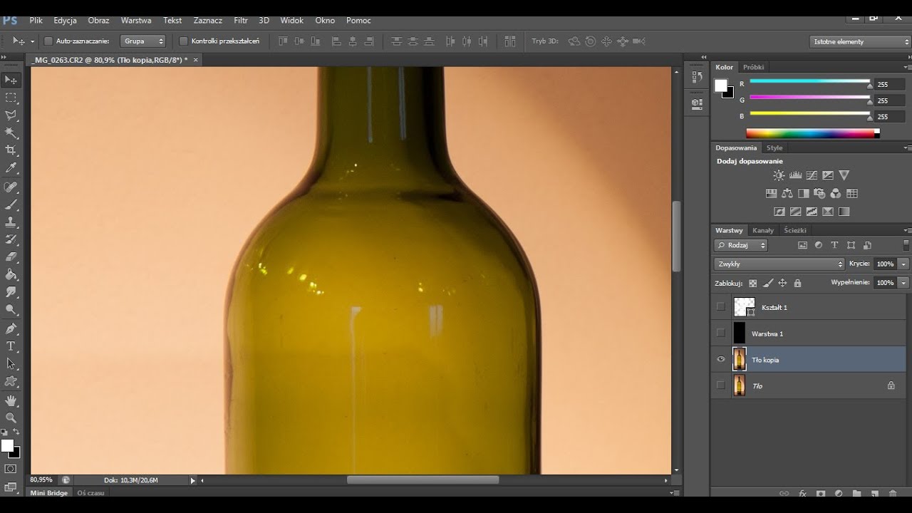 Photoshop CS6  - Własne Logo na szkle