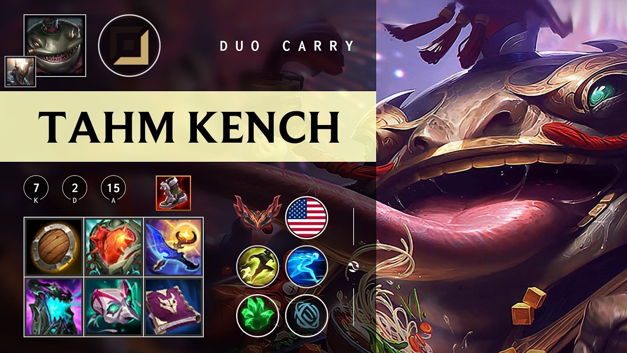Tahm Kench Carry vs Ezreal - NA Grandmaster Patch 26.05