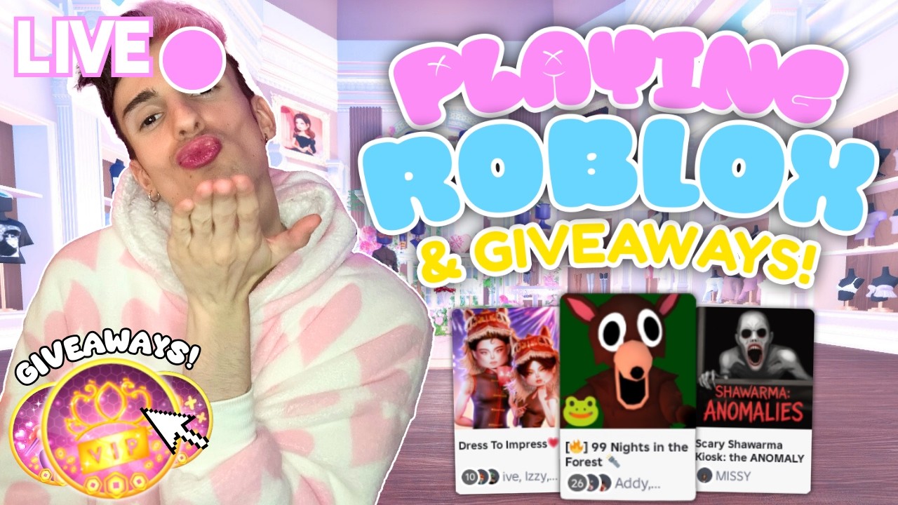 🔴 LIVE - PLAY ROBLOX WITH ME & WIN GIVEAWAYS! COME JOIN!