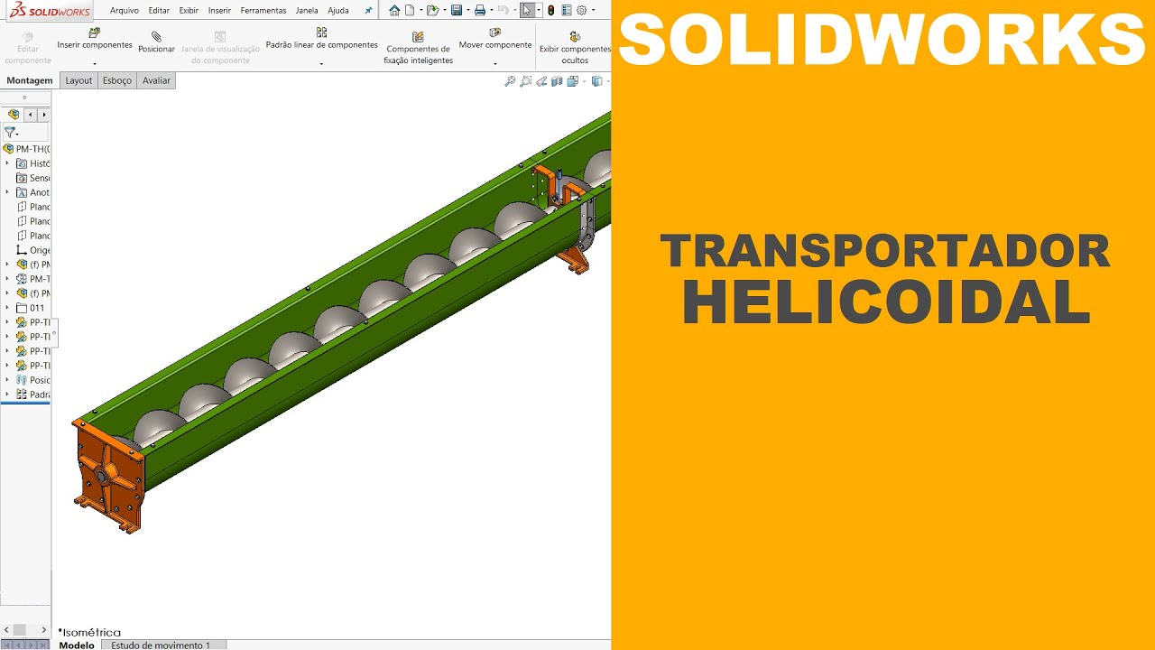 ANÁLISE DE PROJETO MECÂNICO | TRANSPORTADOR HELICOIDAL