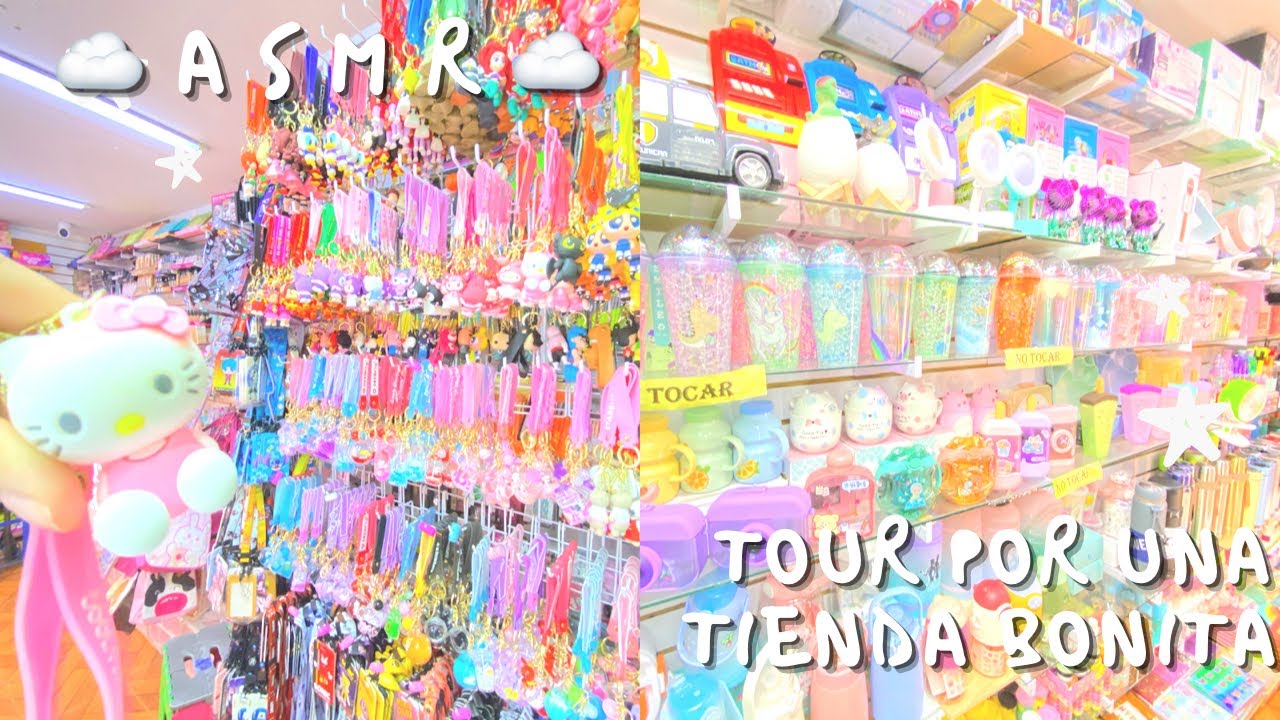 Tour por una tienda 💗☁️ | Susurros relajantes + visuales | Cosmetics B&U | Andrea ASMR 🦋