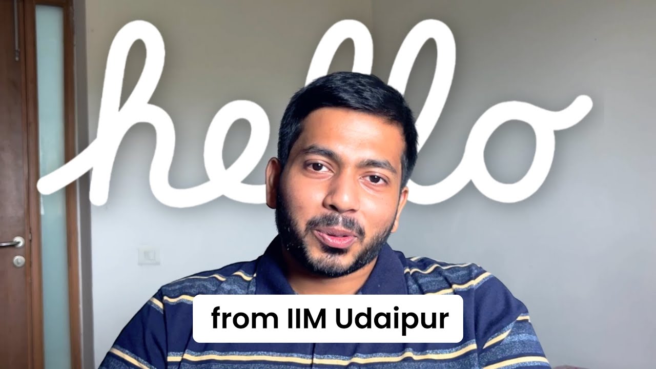 Namaskaram, from IIM Udaipur 👋