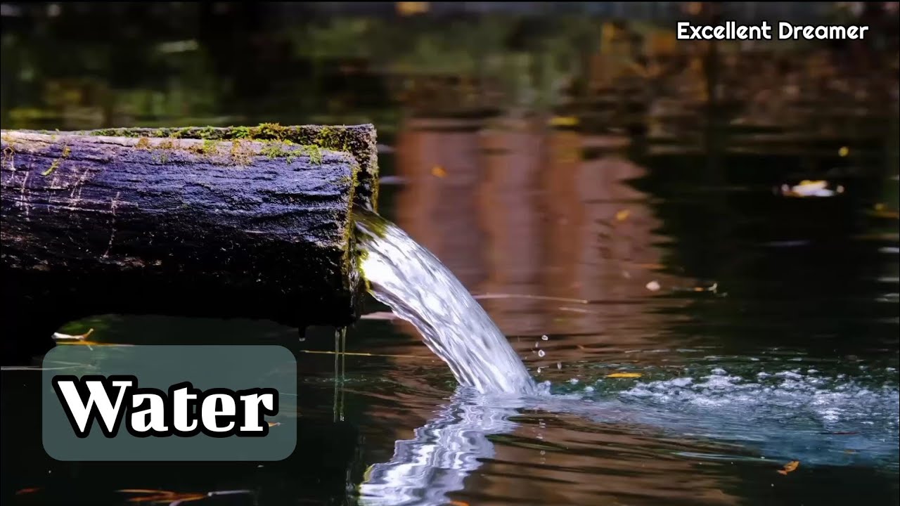 Water - Music with Water background video 