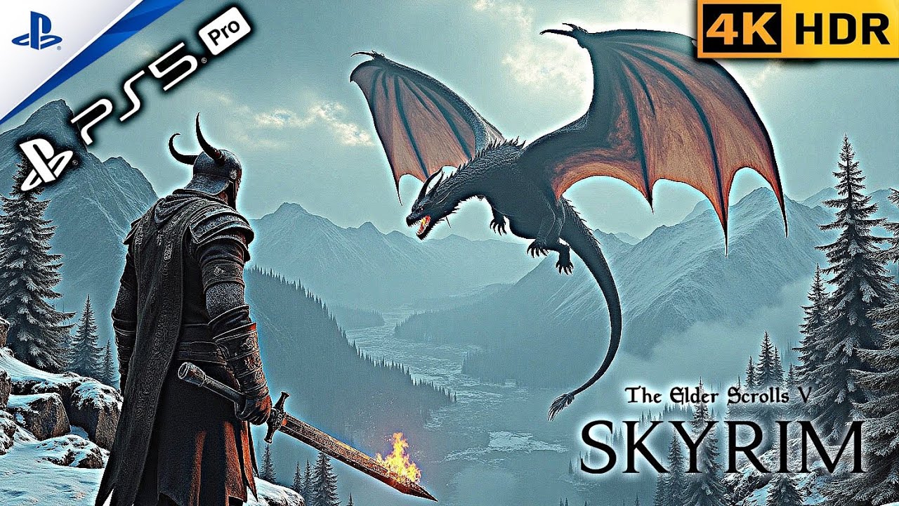 PS5 Pro &ndash; The Elder Scrolls V: Skyrim Ultra High Graphics Gameplay (4K 60FPS HDR)