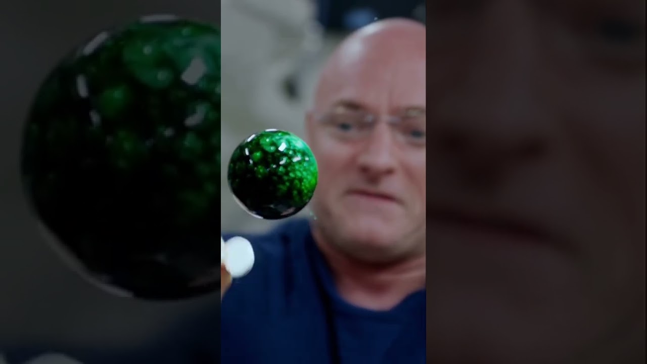 Water in space 💦 #shorts