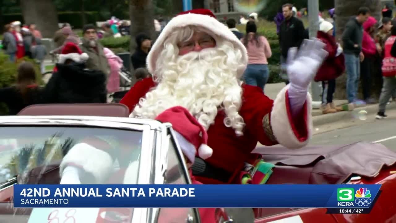 Sacramento's annual Santa Parade draws crowds despite cold weather