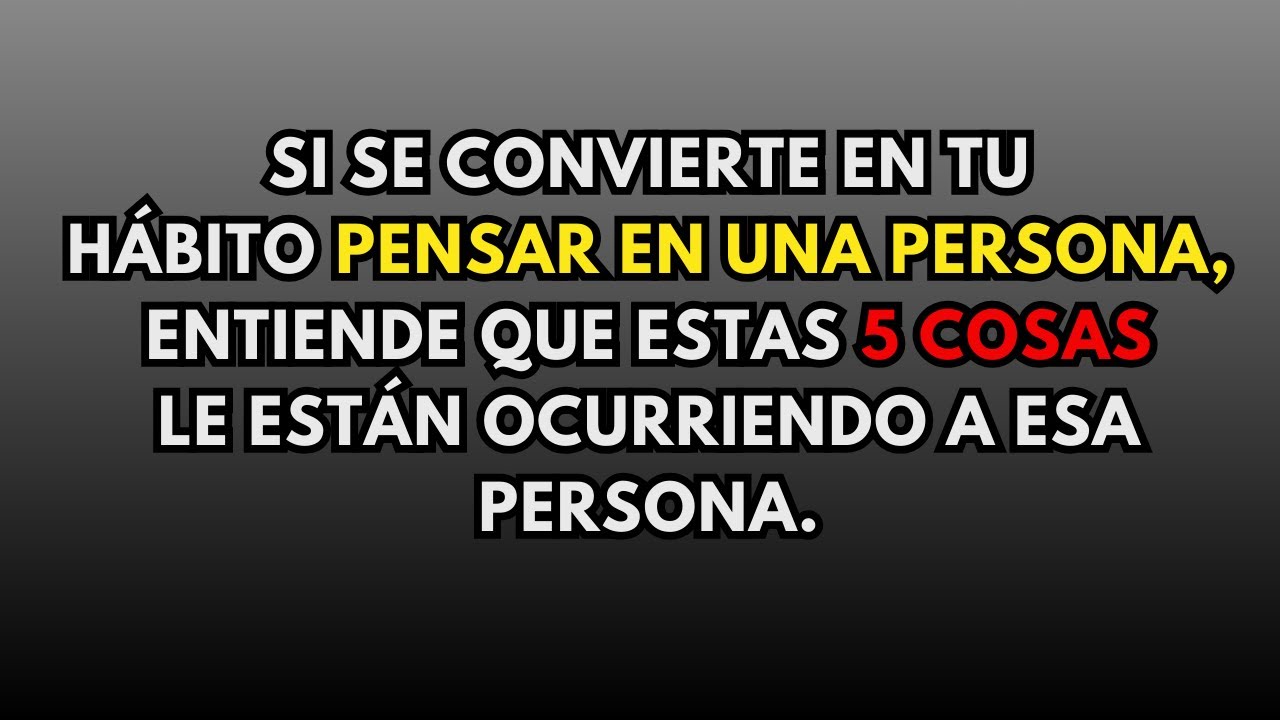 Si no puedes dejar de pensar en esa persona, estas 5 cosas están pasándole a…