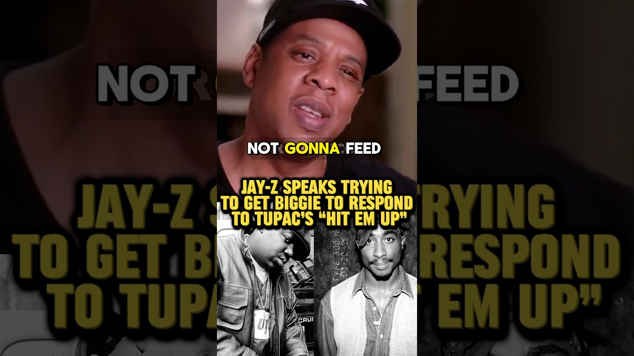 #JayZ Speaks on Trying To Get #Biggie To Respond To #2Pac&rsquo;s &ldquo;Hit Em Up&rdquo; Diss #shorts
