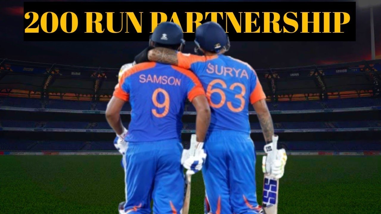 SURYA KUMAR YADAV AND SANJU SAMSUNG 200 RUN Partnership #youtubesearch #cricketmatch #indiangamer 