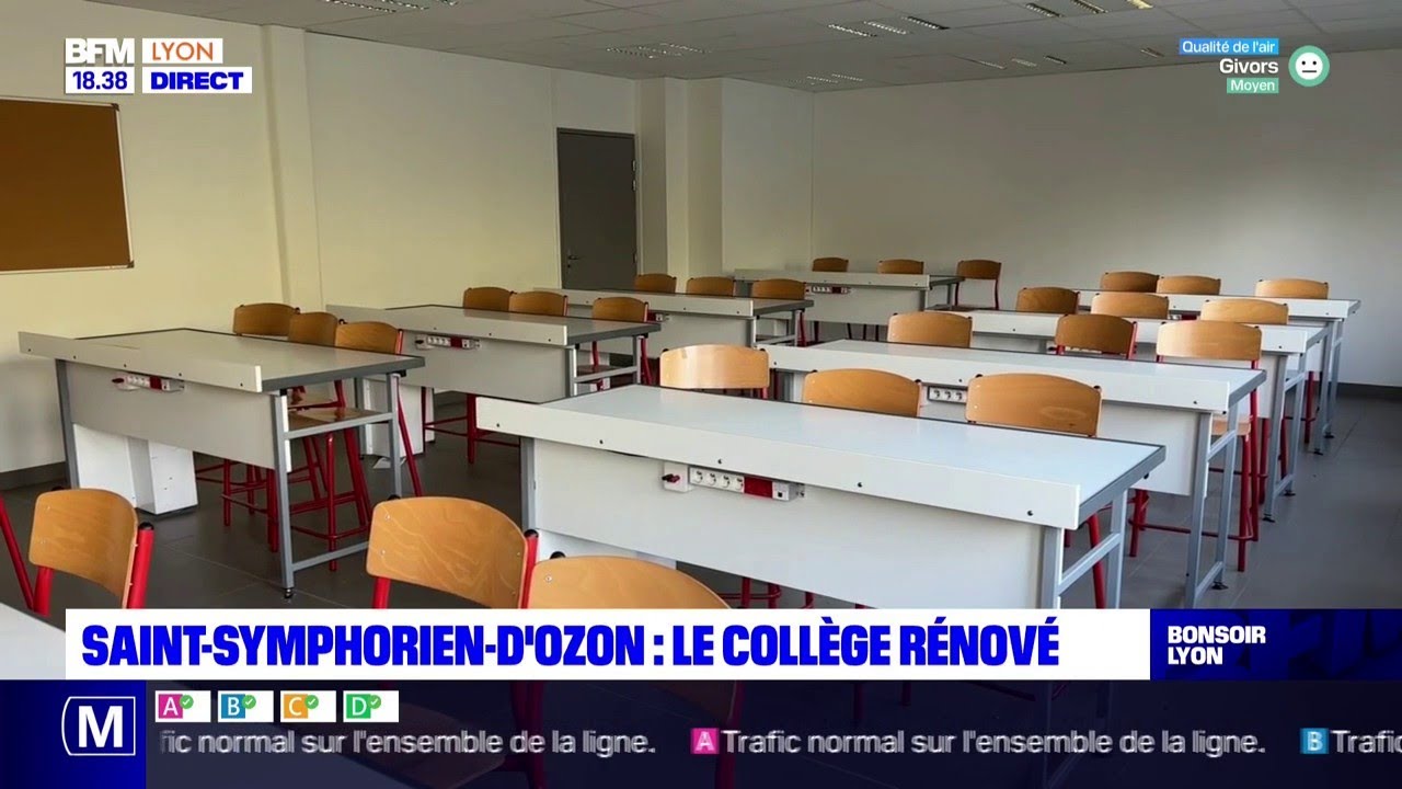 Saint-Symphorien-d'Ozon : le collège rénové