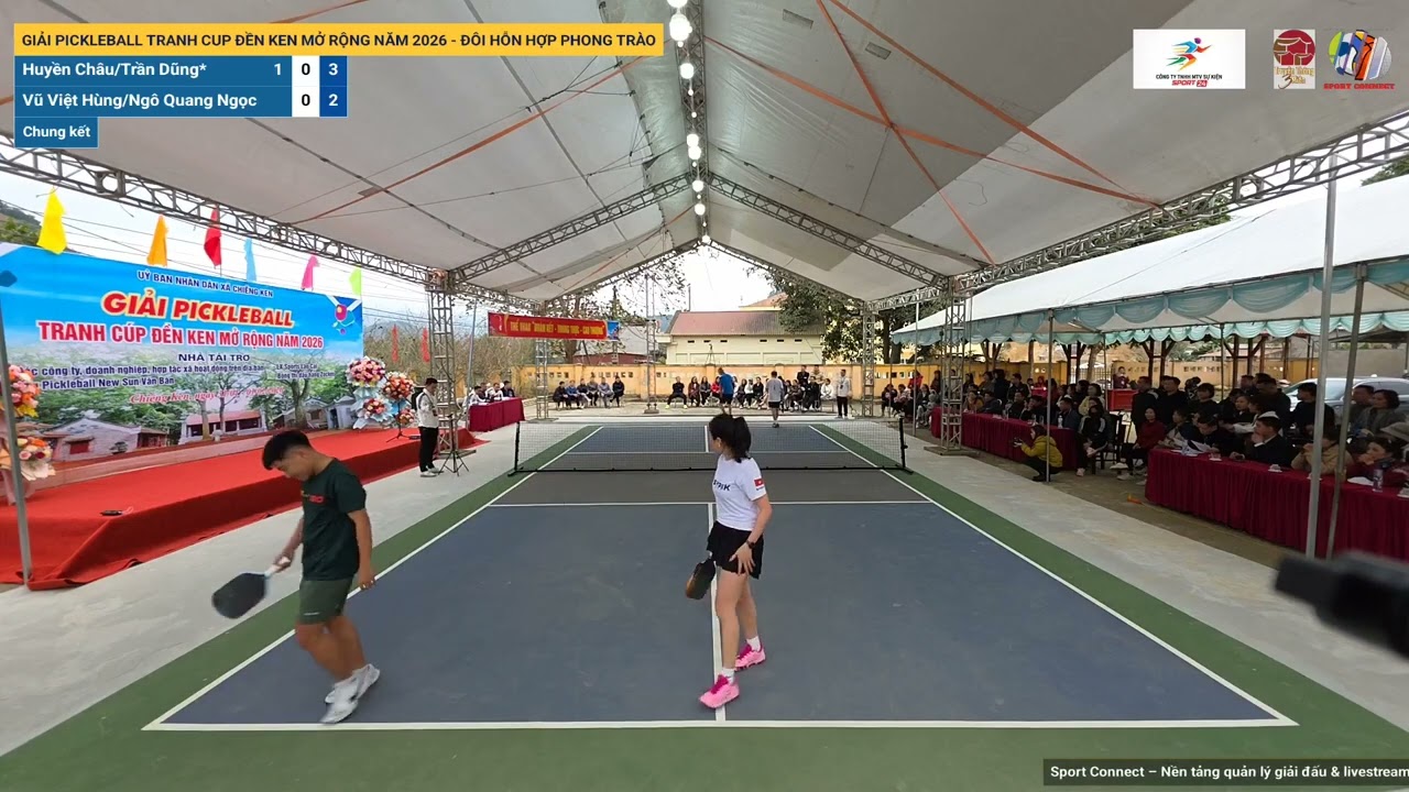 Giải Pickleball Tranh Cup Đền Ken Mở Rộng Năm 2026 - Đôi Hỗn Hợp Phong Trào: V7-B1