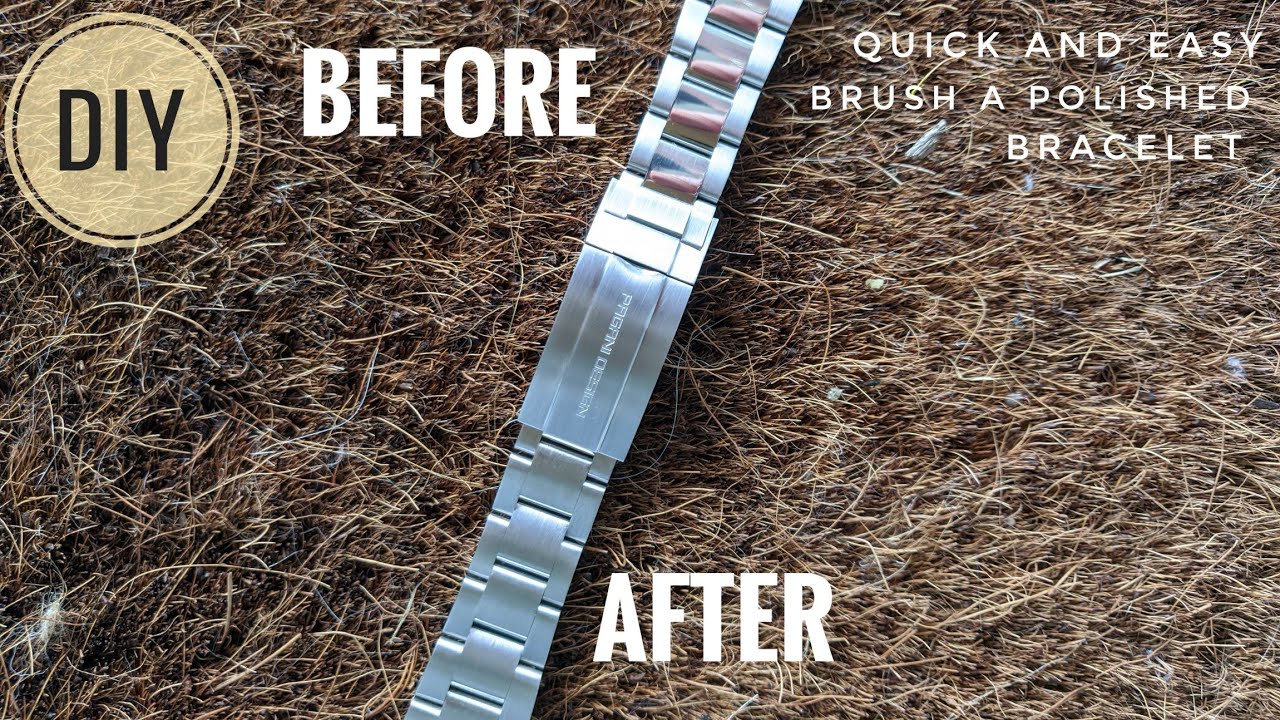 DIY - Brushing a Polished Bracelet.  Simple, Quick, Easy