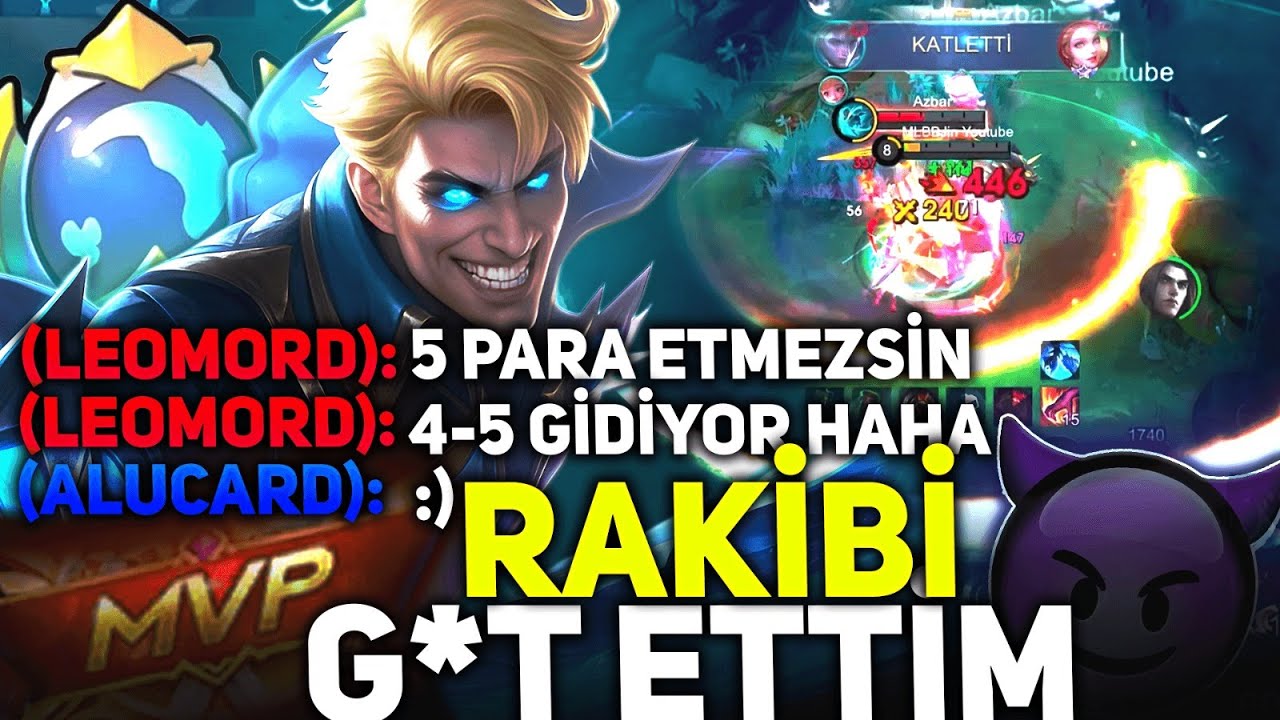 ERKEN KONUŞTU !! LOSE MAÇI ÇEVİRDİM !! ALUCARD VS LEOMORD ORMAN - Mobile Legends