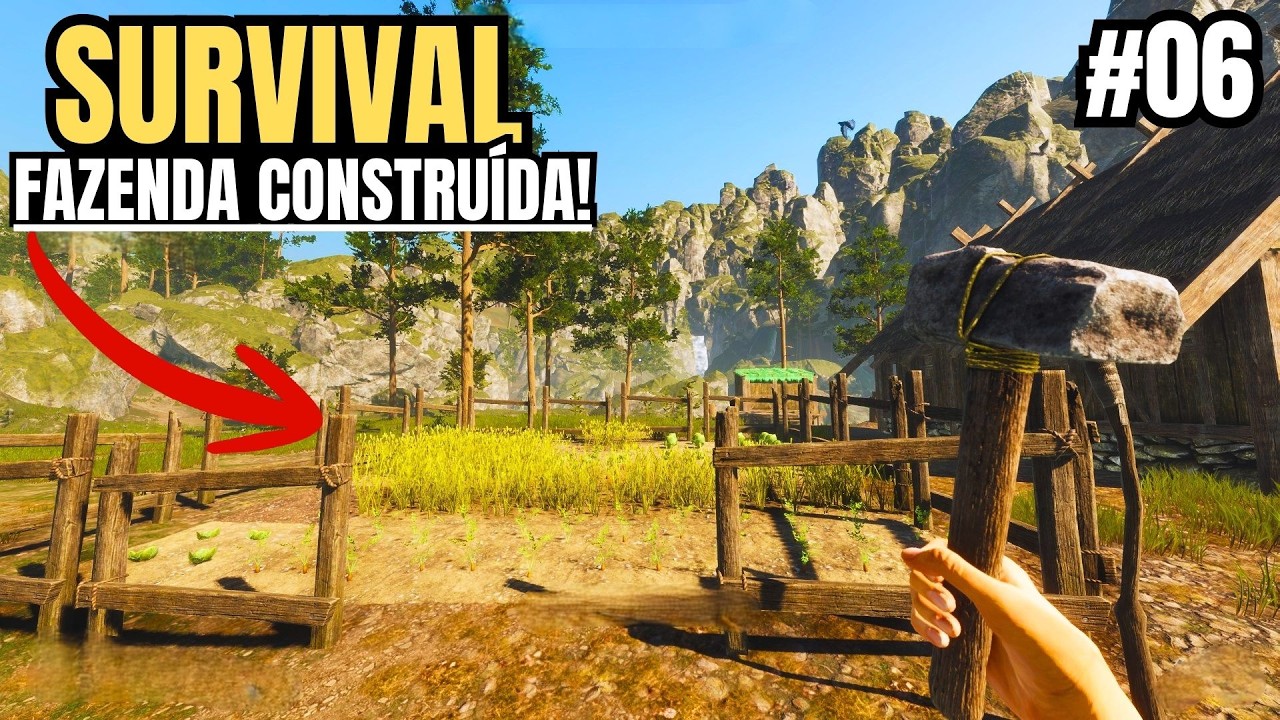 CONSTRUÍ MINHA PRIMEIRA FAZENDA VIKING! | TEMOS REPOLHO, CENOURA E TRIGO! | VIKING FRONTIERS #06