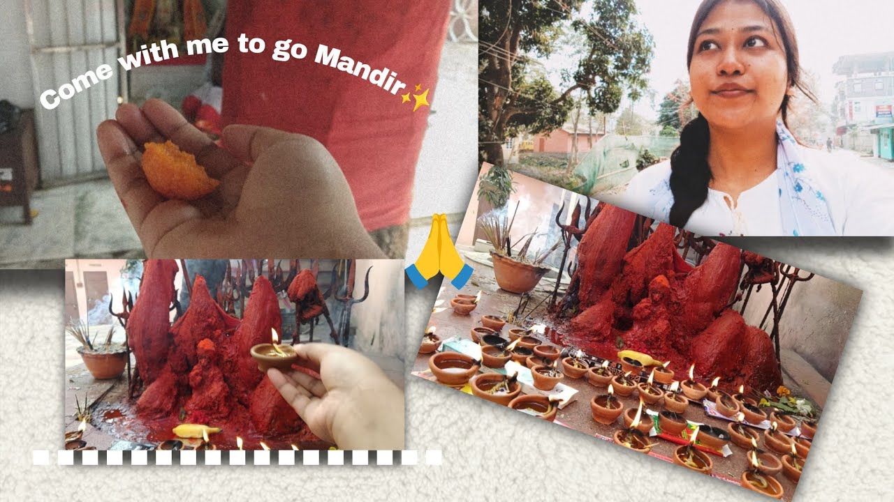 Lets go mandir with me(mini vlog edition✨)#mandirdarshan 