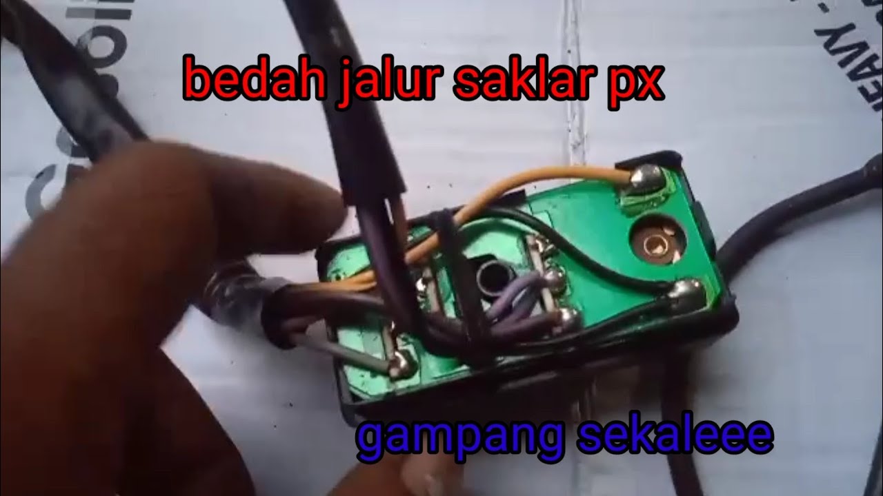 tutorial  kupas tuntas jalur saklar vespa px