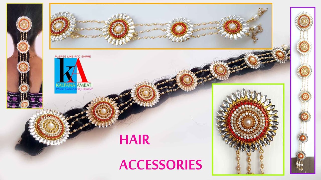 How to make designer Bridal Jada | Hair Accessoriess Jewellery | design No 192