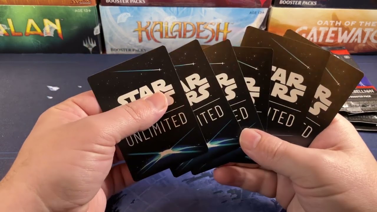Star Wars Unlimited First Look And Booster Pack Opening This Game Is Incredible! SWU Use The Force!