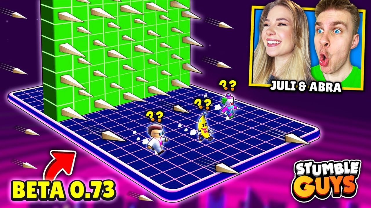 Testuję (z DZIEWCZYNĄ) 💖 *NOWĄ* MAPĘ (LEGENDARY) RUSH HOUR 🚃 z BETA 0.73 ⚠️ w Stumble Guys! 😱