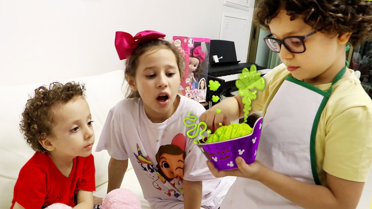 Valentina e Cadu играют в поваров на один день