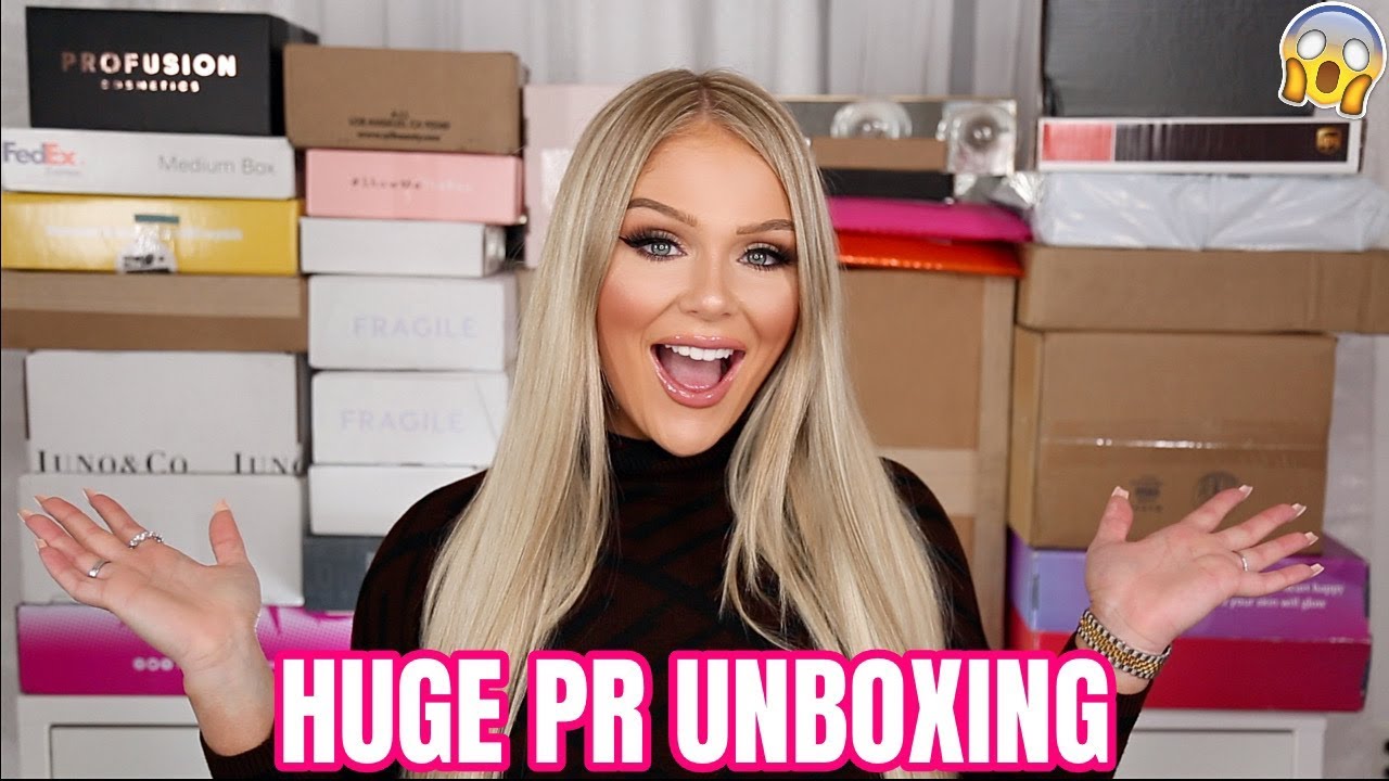 HUGE PR UNBOXING HAUL | FREE MAKEUP BEAUTY GURUS GET